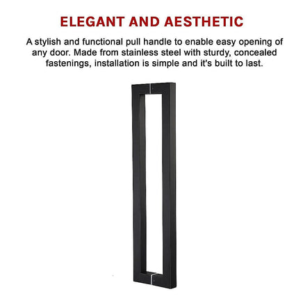 Entrance Door Pull Handle Matte Black 1800mm Kings Warehouse 