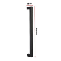 Entrance Door Pull Handle Matte Black 1800mm Kings Warehouse 