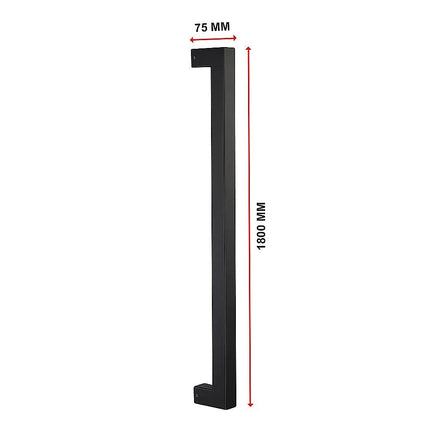 Entrance Door Pull Handle Matte Black 1800mm Kings Warehouse 