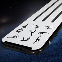 Everfit 3M Air Track Gymnastics Tumbling Mat Exercise Cheerleading Unique Black Kings Warehouse 