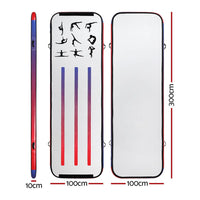 Everfit 3M Air Track Gymnastics Tumbling Mat Exercise Cheerleading Unique Style Kings Warehouse 