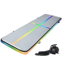 Everfit 4M Air Track Gymnastics Tumbling Exercise Mat Inflatable Mats + Pump Kings Warehouse 
