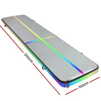 Everfit 5X1M Air Track Inflatable Tumbling Mat Gymnastics Yoga Mat Kings Warehouse 