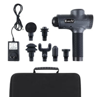 Everfit Massage Gun 6 Heads Vibration Massager Muscle Percussion Tissue Therapy Massage Kings Warehouse 