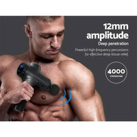 Everfit Massage Gun 6 Heads Vibration Massager Muscle Percussion Tissue Therapy Massage Kings Warehouse 