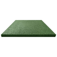 Fall Protection Tiles 18 pcs Rubber 50x50x3 cm Green Kings Warehouse 