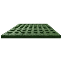 Fall Protection Tiles 18 pcs Rubber 50x50x3 cm Green Kings Warehouse 