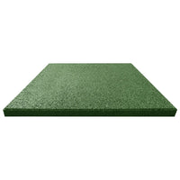Fall Protection Tiles 6 pcs Rubber 50x50x3 cm Green Kings Warehouse 
