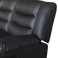 Fantasy Recliner Pu Leather 3R Black Living Room Kings Warehouse 