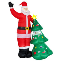 Festiss 2.5m Santa and Christmas Tree Christmas Inflatable with LED FS-INF-01 KingsWarehouse 