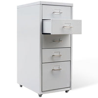 File Cabinet with 5 Drawers Grey 68,5 cm Steel Kings Warehouse 