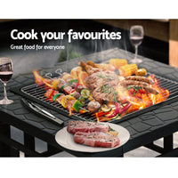 Fire Pit BBQ Table Grill Outdoor Garden Wood Burning Fireplace Stove Home & Garden > Firepits Kings Warehouse 