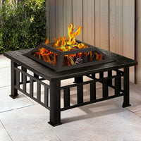 Fire Pit BBQ Table Grill Outdoor Garden Wood Burning Fireplace Stove Home & Garden > Firepits Kings Warehouse 