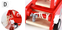 Fire truck wooden 3 years + with ladder and firemen Fire engine Red Kings Warehouse 