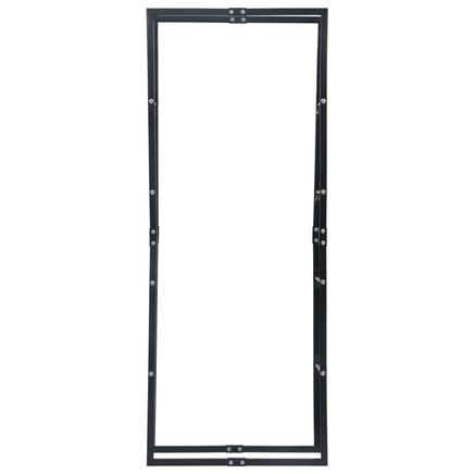 Firewood Rack Black 80x25x200 cm Steel Kings Warehouse 