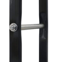 Firewood Rack Black 80x25x200 cm Steel Kings Warehouse 