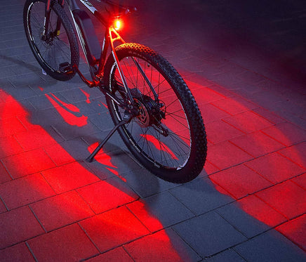 FischerBicycle Rear Light with 360 Floor Light for More Visibility and Protection, Rechargeable Battery Kings Warehouse 
