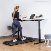 Fitness ErgoDesk AUTO Series Automatic Standing Desk 150cm in White & Black Kings Warehouse 