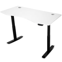 Fitness ErgoDesk AUTO Series Automatic Standing Desk 150cm in White & Black Kings Warehouse 