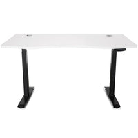 Fitness ErgoDesk AUTO Series Automatic Standing Desk 150cm in White & Black Kings Warehouse 