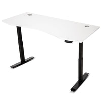 Fitness ErgoDesk AUTO Series Automatic Standing Desk 180cm in White & Black Kings Warehouse 