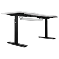 Fitness ErgoDesk Automatic Standing Desk 1500mm (White) + Cable Management Tray Kings Warehouse 