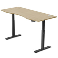 Fitness Walkingpad M2 Treadmill with Dual Motor Automatic Standing Desk 180cm in Oak/Black Kings Warehouse 