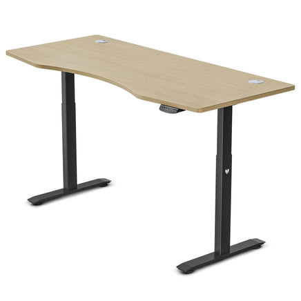 Fitness Walkingpad M2 Treadmill with Dual Motor Automatic Standing Desk 180cm in Oak/Black Kings Warehouse 