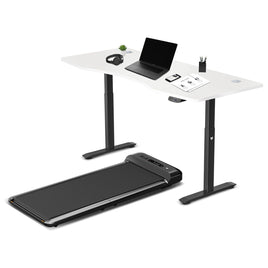 Fitness Walkingpad M2 Treadmill with Dual Motor Automatic Standing Desk 180cm in White/Black Kings Warehouse 