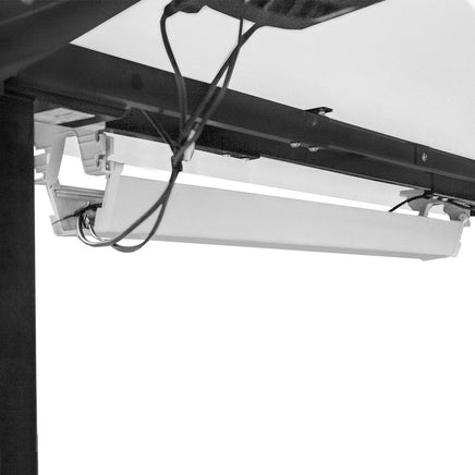 Fitness WalkingPad M2 Treadmill with ErgoDesk Automatic White Standing Desk 1800mm + Cable Management Tray Kings Warehouse 