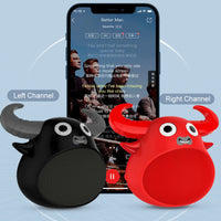 Fitsmart Bluetooth Animal Face Speaker Portable Wireless Stereo Sound - Black Kings Warehouse 