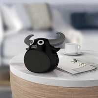Fitsmart Bluetooth Animal Face Speaker Portable Wireless Stereo Sound - Black Kings Warehouse 