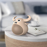 Fitsmart Bluetooth Animal Face Speaker Portable Wireless Stereo Sound - Khaki Kings Warehouse 