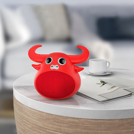 Fitsmart Bluetooth Animal Face Speaker Portable Wireless Stereo Sound - Red Kings Warehouse 