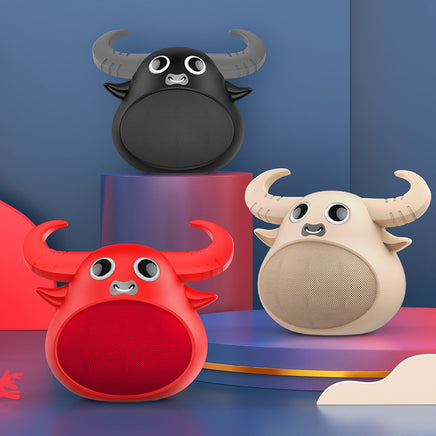 Fitsmart Bluetooth Animal Face Speaker Portable Wireless Stereo Sound - Red Kings Warehouse 