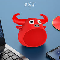 Fitsmart Bluetooth Animal Face Speaker Portable Wireless Stereo Sound - Red Kings Warehouse 