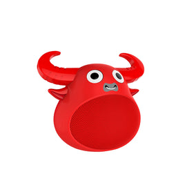 Fitsmart Bluetooth Animal Face Speaker Portable Wireless Stereo Sound - Red Kings Warehouse 