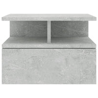 Floating Nightstands 2 pcs Concrete Grey 40x31x27 cm Kings Warehouse 