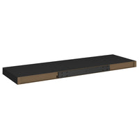 Floating Wall Shelf Black 80x23.5x3.8 cm Storage Supplies Kings Warehouse 