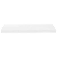 Floating Wall Shelf High Gloss White 80x23.5x3.8 cm Storage Supplies Kings Warehouse 
