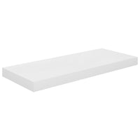 Floating Wall Shelves 2 pcs High Gloss White 60x23.5x3.8 cm Storage Supplies Kings Warehouse 