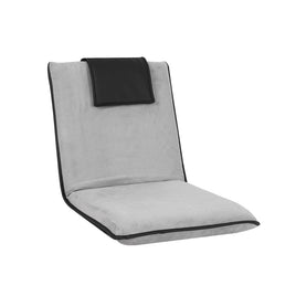Floor Lounge Sofa Bed Couch Recliner Chair Folding Chair Cushion Grey Kings Warehouse 