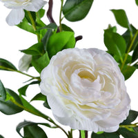 Flowering Natural White Artificial Camellia Tree 100cm Decor Does not apply 