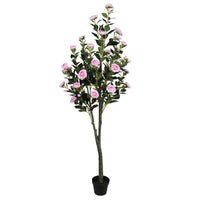 Flowering Pink Artificial Camellia Tree 180cm Decor Does not apply 