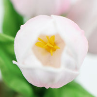 Flowering Pink Artificial Tulip Plant Arrangement With Ceramic Bowl 35cm Kings Warehouse 
