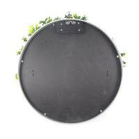 Flowering White Artificial Green Wall Disc UV Resistant 100cm (White Frame) Kings Warehouse 
