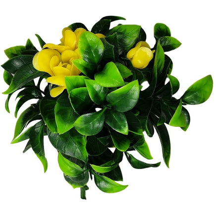 Flowering Yellow Rose Stem UV Resistant 30cm Kings Warehouse 