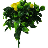 Flowering Yellow Rose Stem UV Resistant 30cm Kings Warehouse 