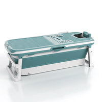 Foldable 135cm Large Massage Bathtub Portable Bath Tub with Drain for adult Kings Warehouse 