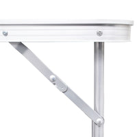 Foldable Camping Table Height Adjustable Aluminium 180 x 60 cm Kings Warehouse 